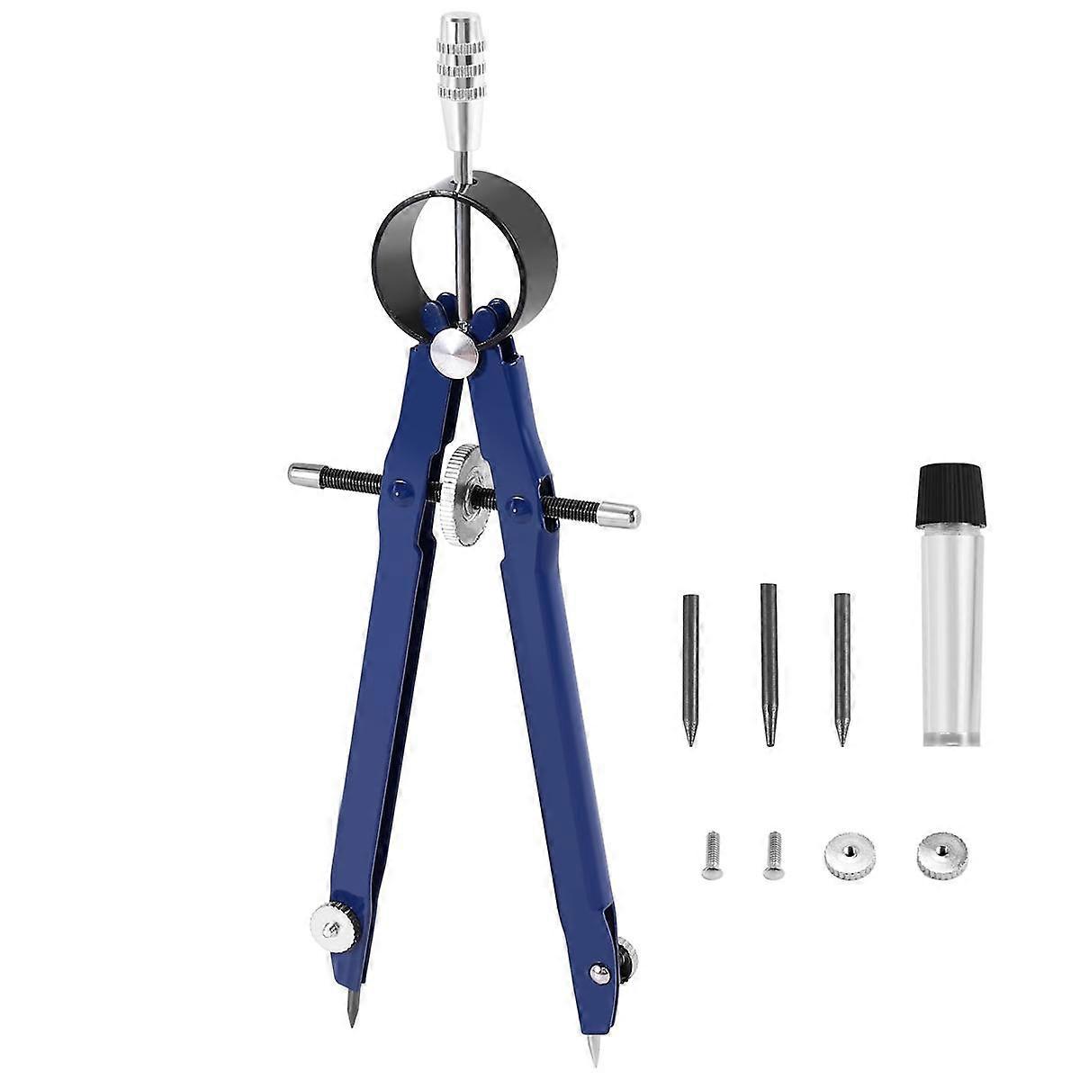 Professional Compass, Compass Geometry Set with Lock, Math and Precision Compass, Metal and Durable for Solid and Plane Precision Tool, Fit for Draft