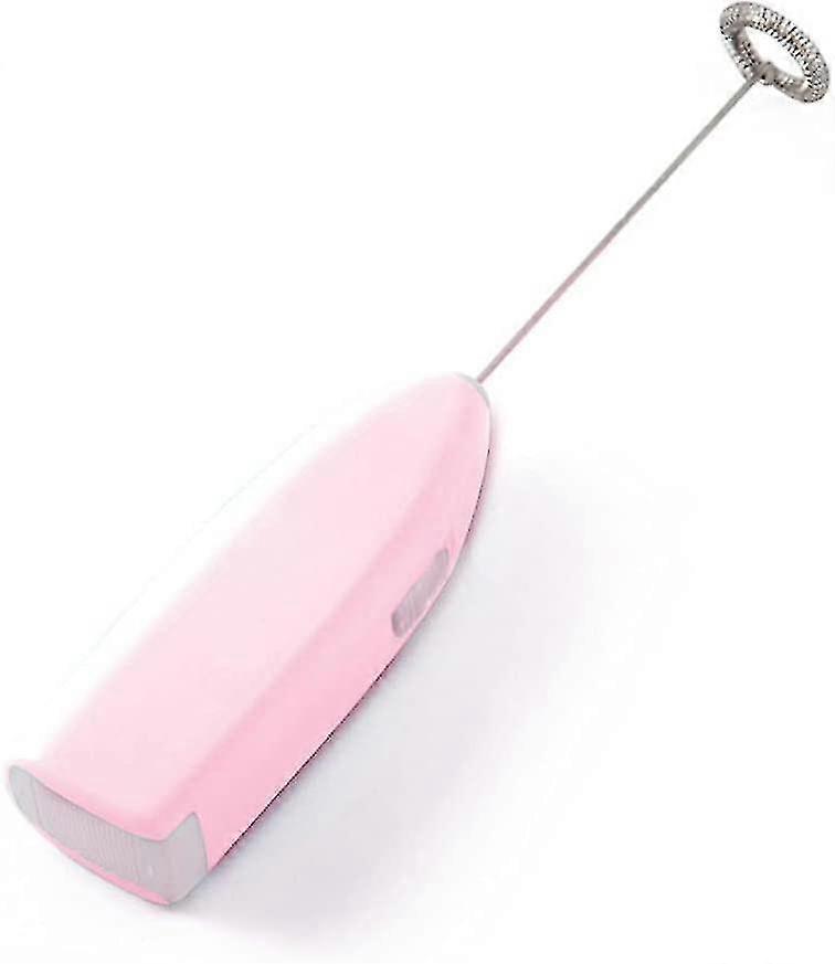 جهاز إزباد الحليب الكهربائي - مع خفقت ، خلاط ومقبض صغير (1 قطعة ، وردي) - CE