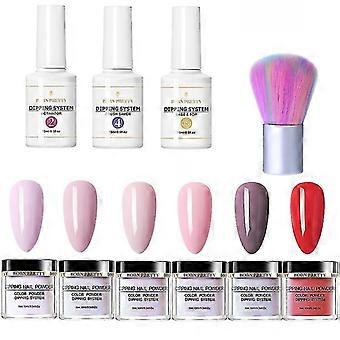 Nail Penetration Powder Set Dip Powder Combo Set för nageldesign hemma nagelsalong, stil 5