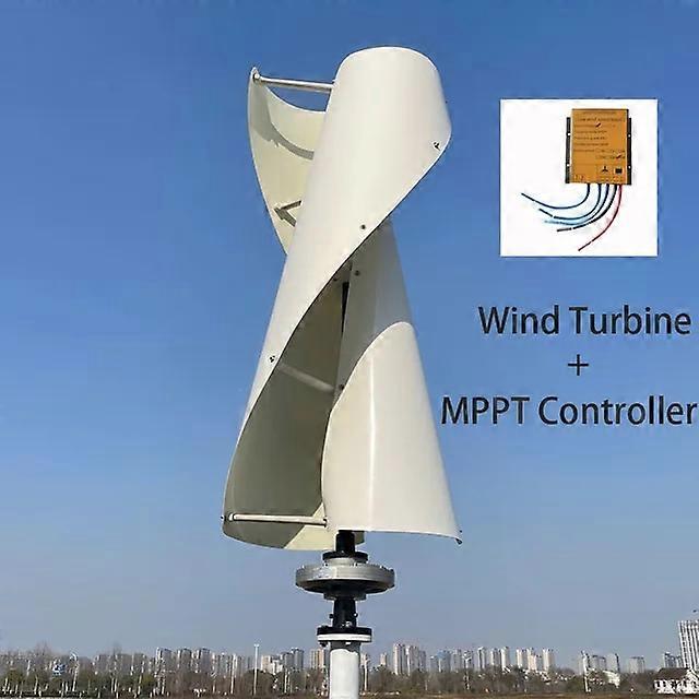 מחולל טורבינות רוח באיכות גבוהה 1000W 2000W 3000W ציר אנכי טחנת רוח עם מהפך בקר היברידי MPPT לשימוש ביתי