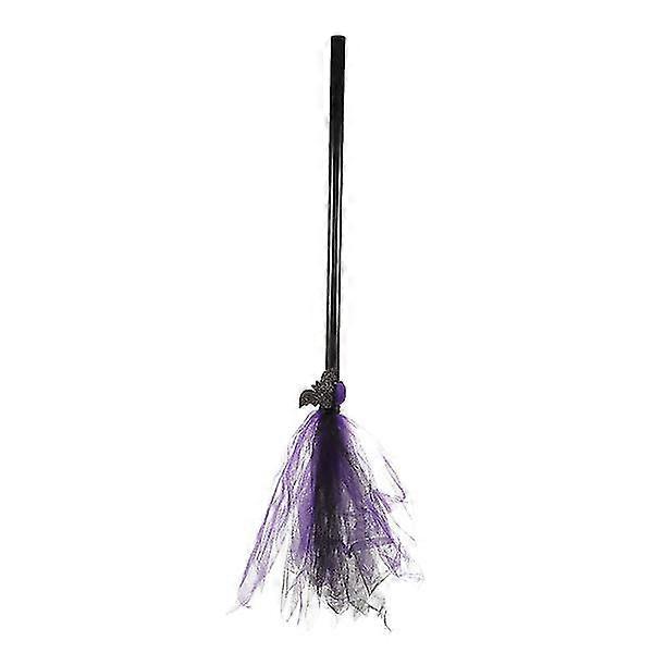 1pc Masquerade Prop Halloween Theme Witch Broom Party Decorative Broom