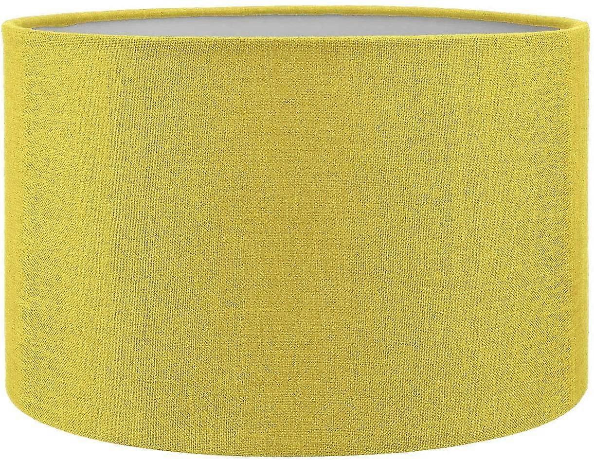 Couverture d’abat-jour décoratif jaune tambour 25x25x15 cm