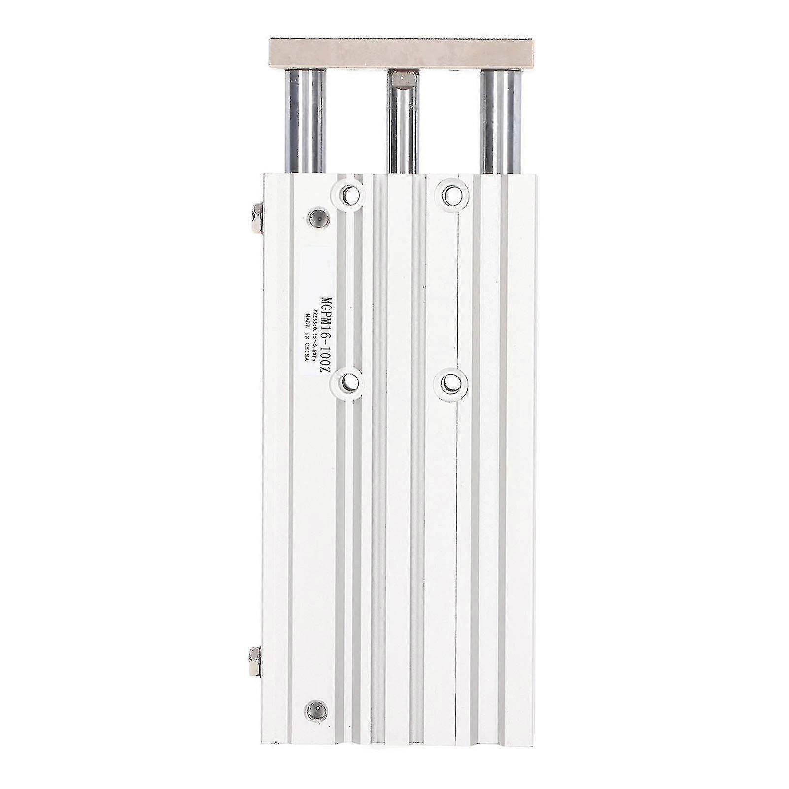 3 Stem Double Acting Pneumatic Cylinder with Guide Rod - SMC Type Aluminum Alloy