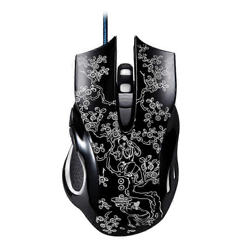 ZGB 169 USB 2400DPI Four-speed LED Gaming Mouse