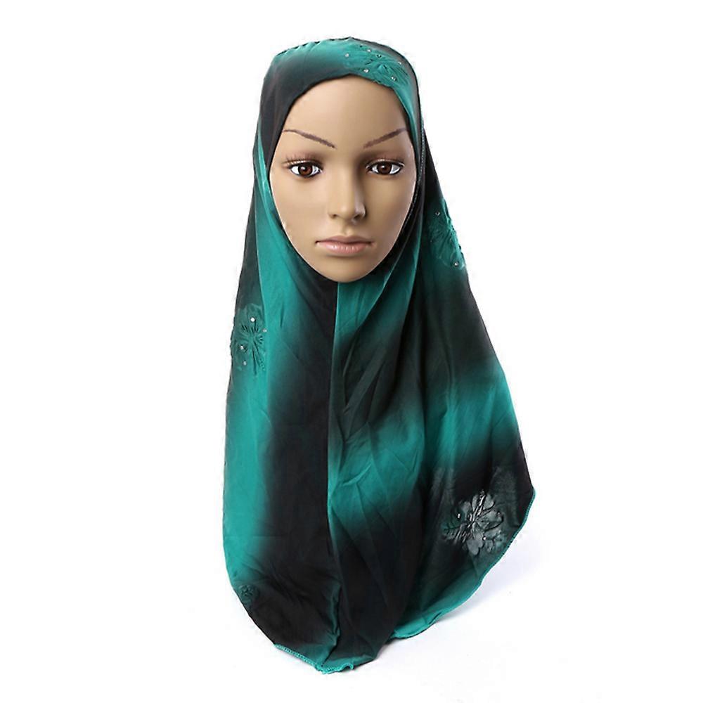 Muslim Kerchief Scarf Hat Zircon Printing