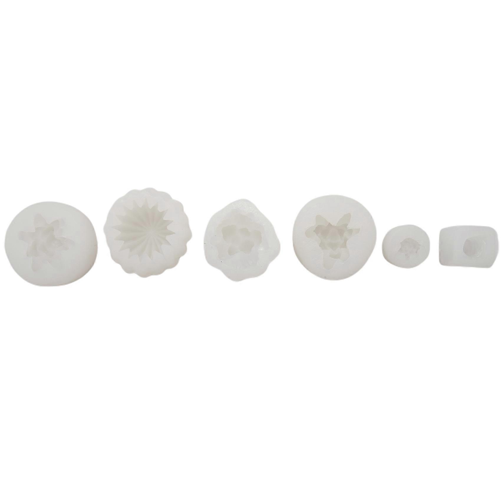 6 Pack Candle Silicone Molds,Succulent Cactus Plants Resin Casting Mold for Handmade Candle,Epoxy R