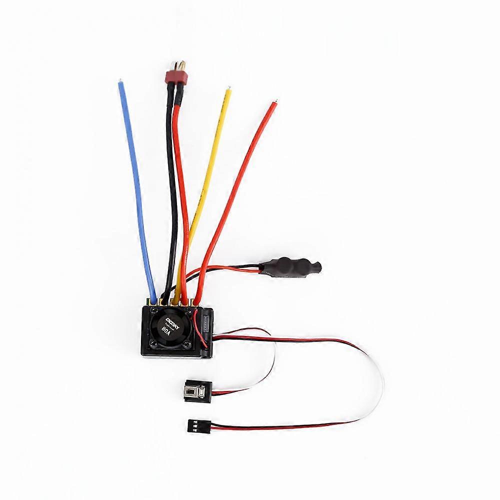 OCDAY Adjustable Sensored or Sensorless Brushless 80A Speed Control ESC for 1/10 RC Car Parts Toys Gift