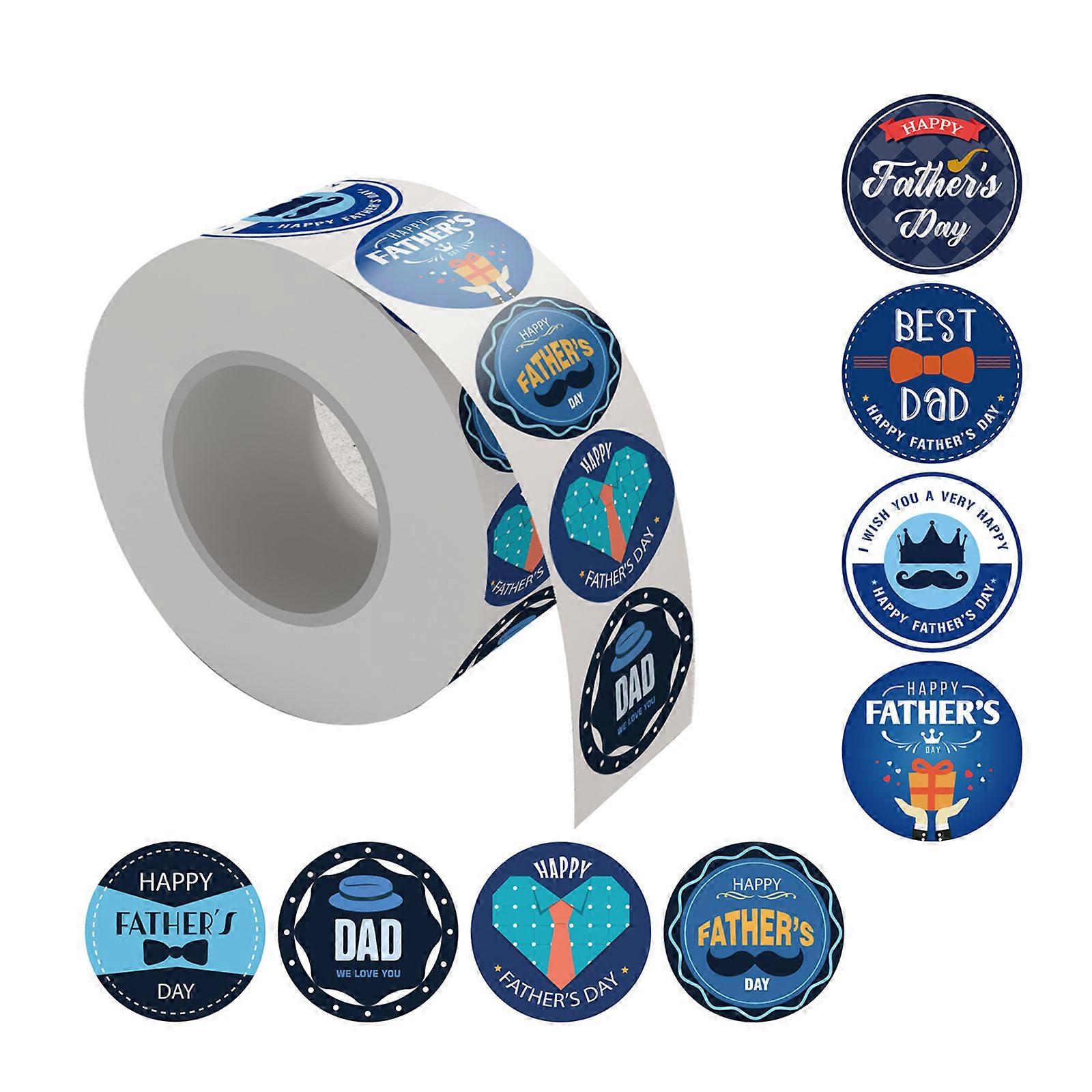 Fathers Day Labels Present Sticker for Envelope Seals Candy Scrapbook Label