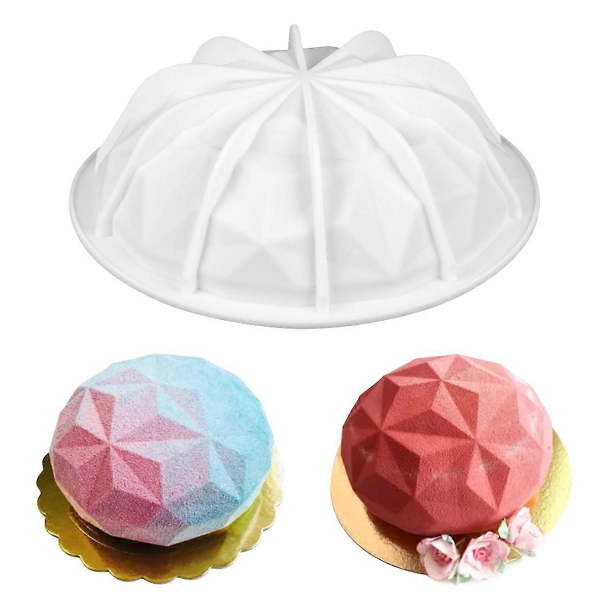 3D Diamond Cake Mould Silicone Mousse Cake Tin Non-Stick