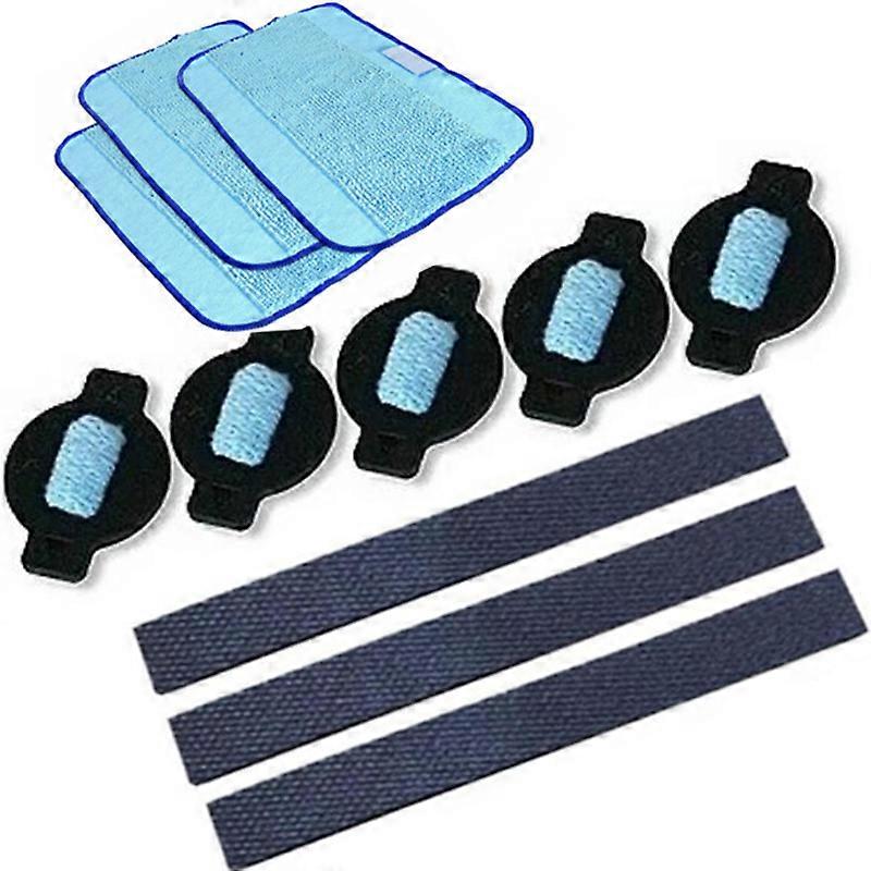 11pcs/lot robot wheel tire mop cloth water cap Replacment for 320 380 381 380T 390 390T Mint 4200 4205 5200 5200C