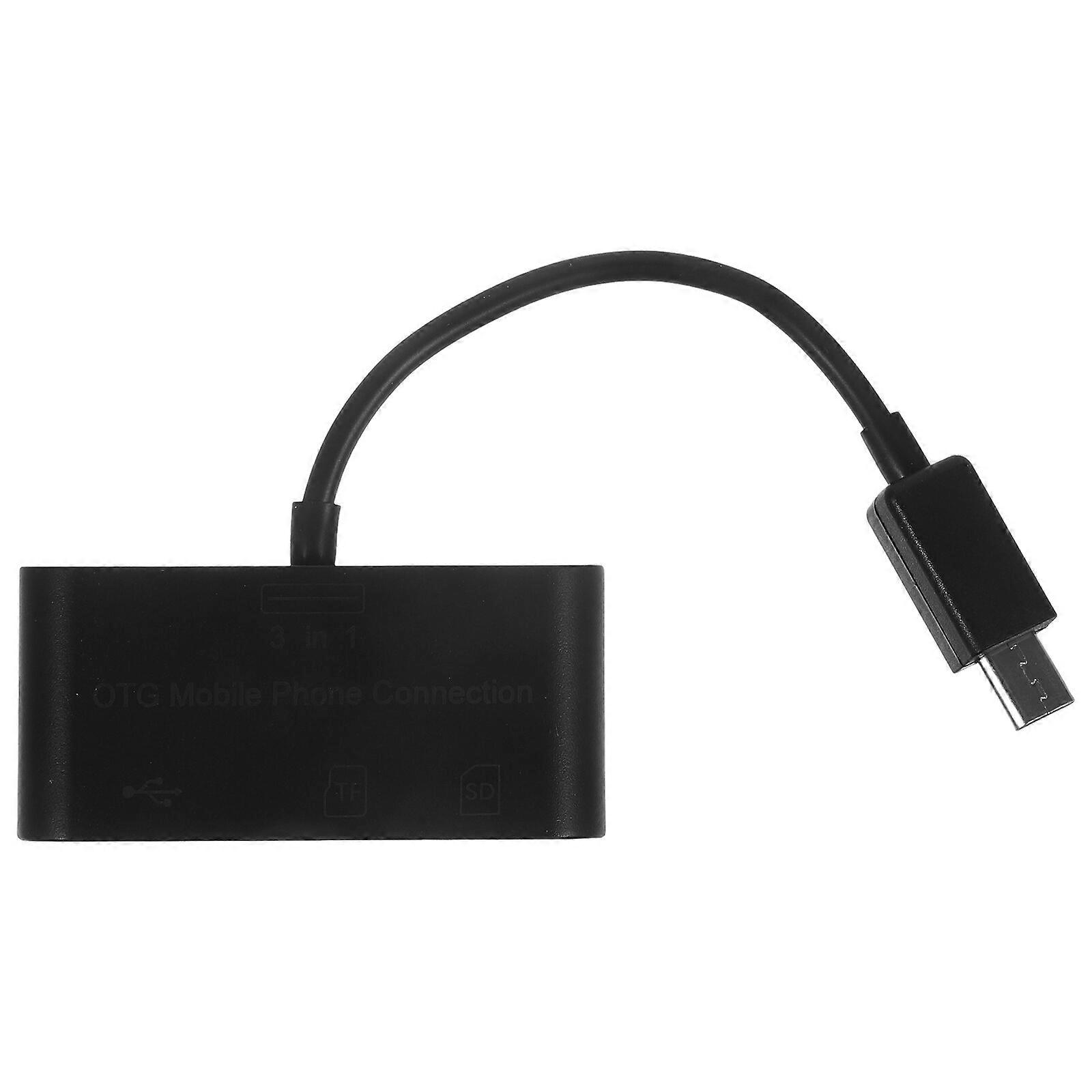 3 in 1 OTG Mobile Phone and Tablet Connection Micro USB Connection Kit HUB SD MMC TF Reader Adapter