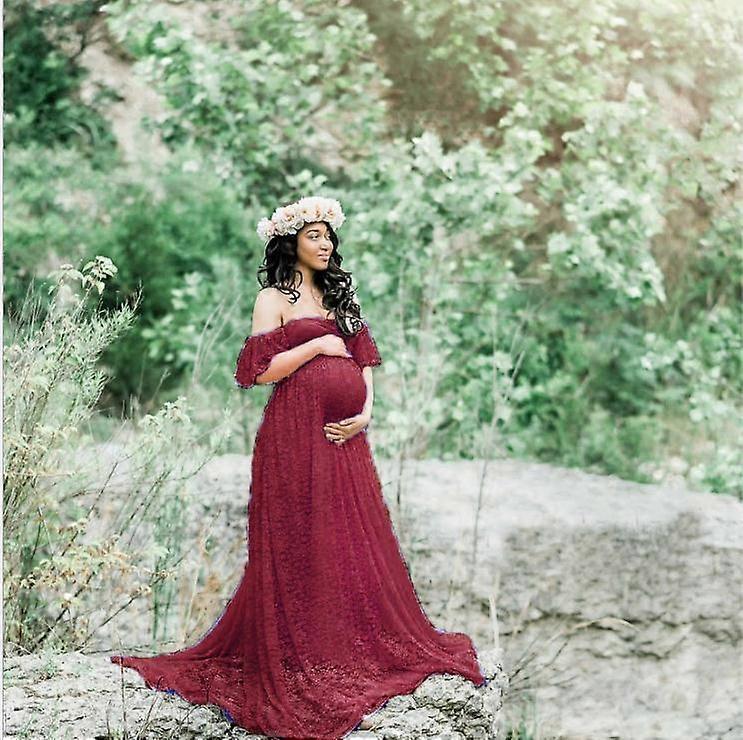 פינג חינם שמלת הנקה חלק אחד שמלת תחרה לנשים שמלות הריון להריון שמלת מתנה לחג של אמא לחצאיות הנקה