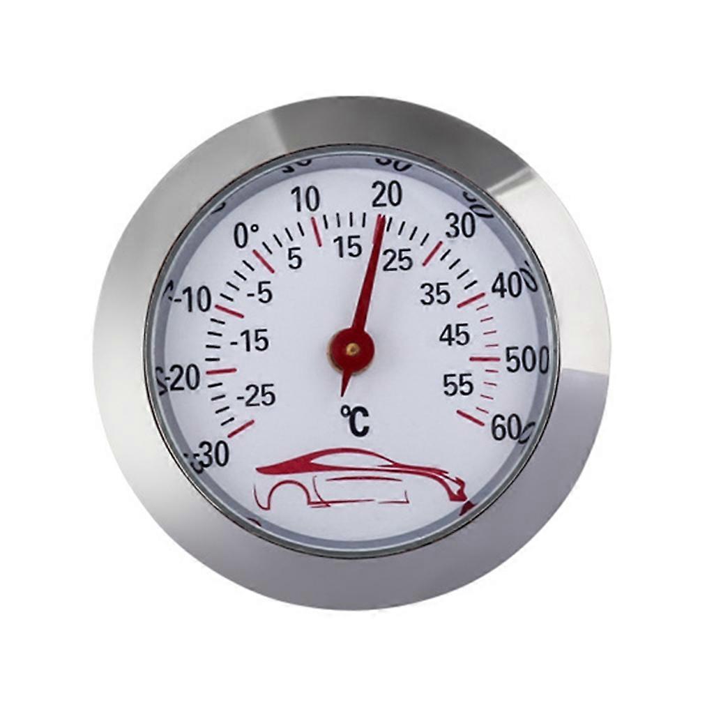 Round Temperature Testing Gauge -30 to 60 Mini Car Thermometer High Accuracy