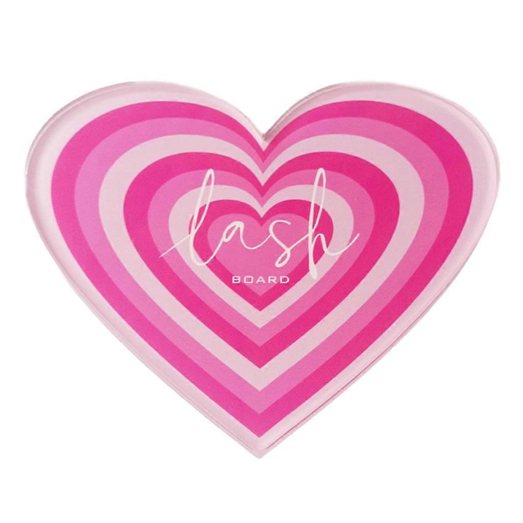 Eyelash Palette Heart Shaped Eyelash Extension Tray Stand Eyelash Console Plate