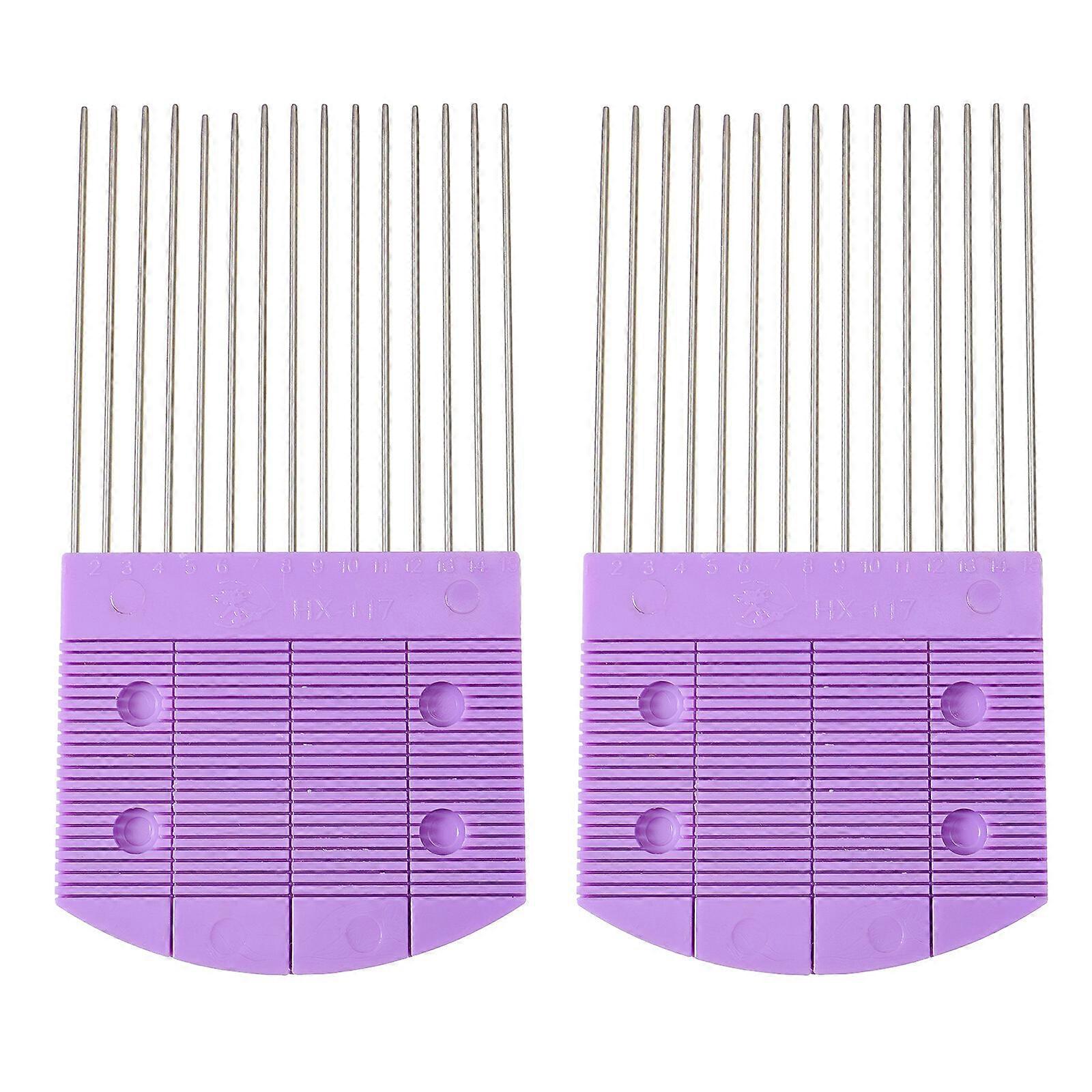 2Pcs Quilling Combs DIY Paper Craft Tools Paper Carding Holder Weaving Tools