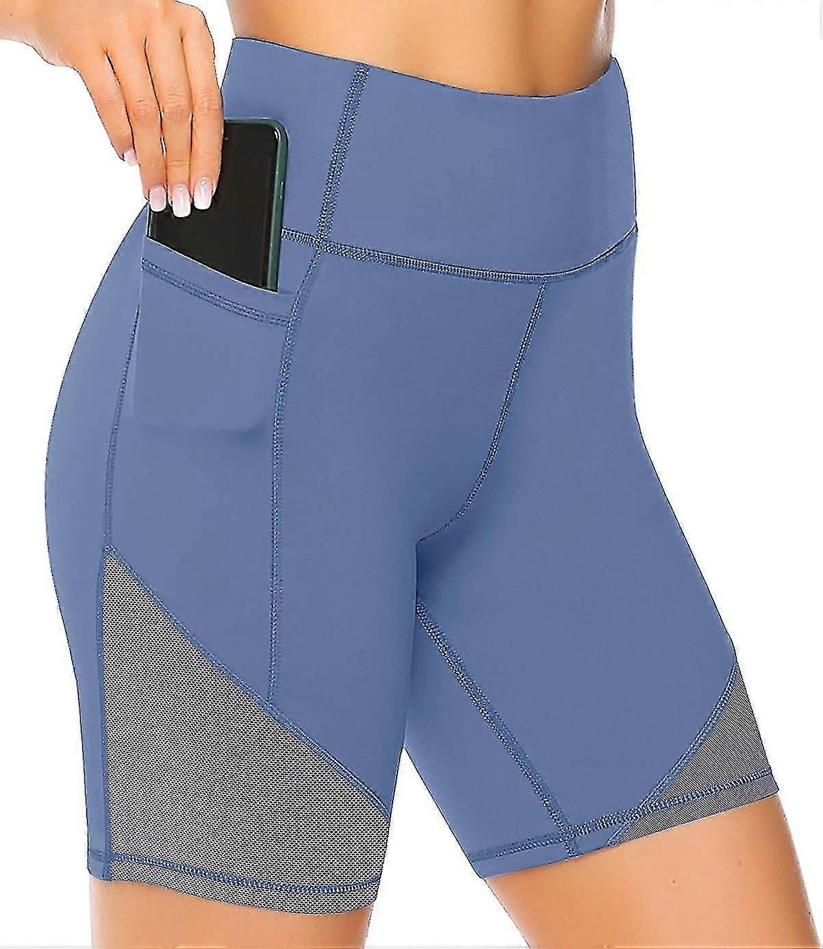 Mesh High Waist Power Flex Biker Shorts met zijzakken Tw