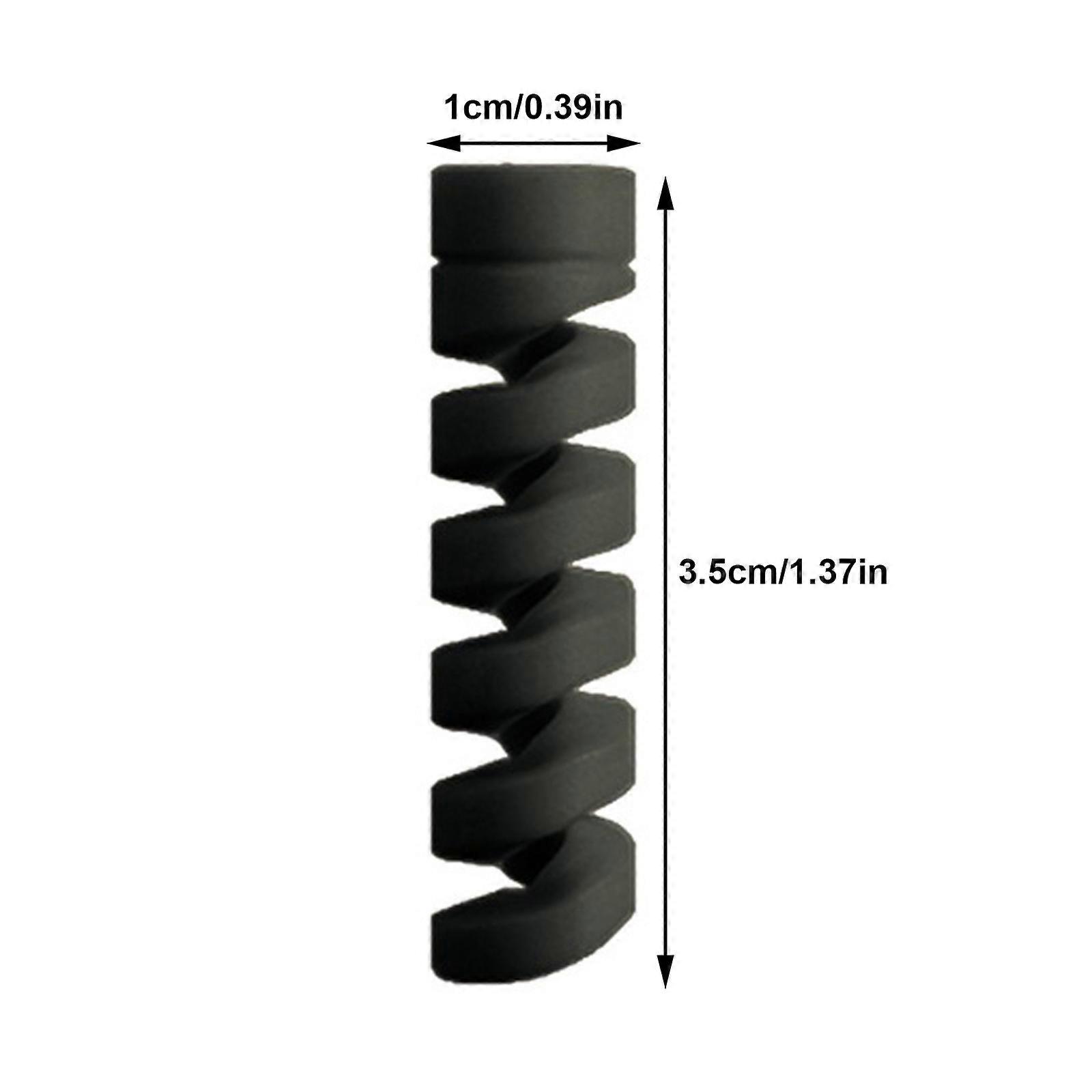 2x Silicone Spiral Cable Protector Wire Organizer For Phone Data Line - Prevent