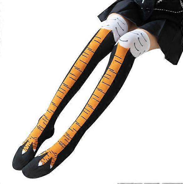 Womens Novelty Funny Crazy Socks - Cool Funky Cartoon Chicken Leg Socks