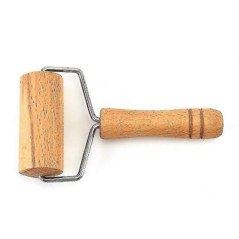 Wood Pastry Roller Wooden Rolling Pin Pizza Dough Rollers Non Stick Comfortable To Grip Wooden Rolling Pin With Handles For Home Bakery Cooking