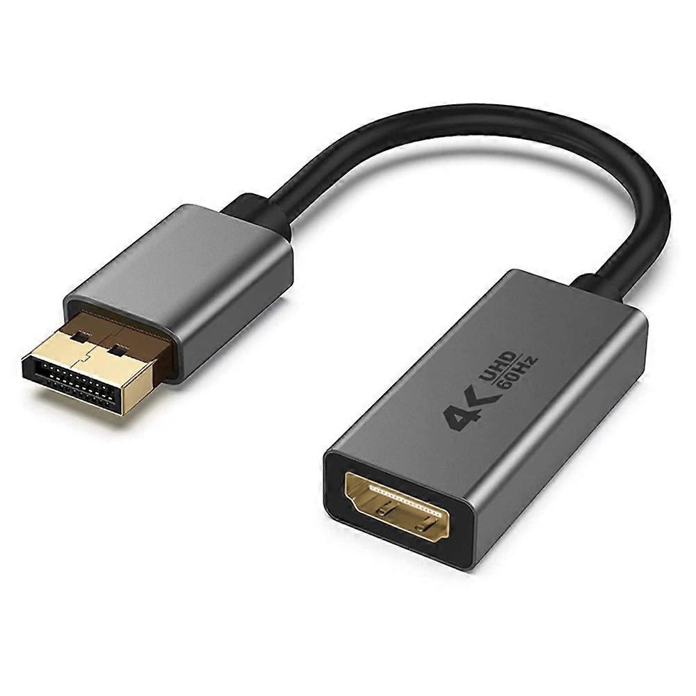 4K Display Port to -Compatible Adapter,-Directional DisplayPort (DP) Computer to Screen Monitor Converter 4K 60Hz