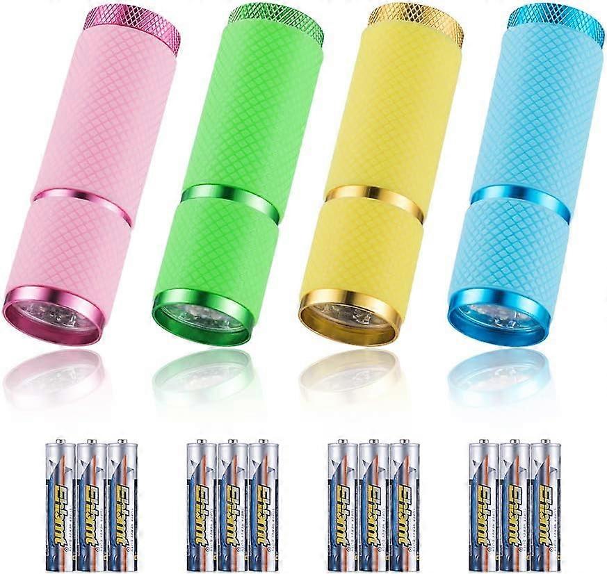 LED Flashlight with Fluorescent Handle - Mini Torch for Outdoor Activities