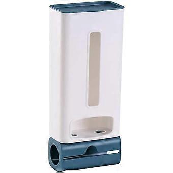 1 Piece Wall Mounted Adhesive Plastic Bag Organizer Kitchen Waste Bag Dispenser Plastic Bag Holder with Easy Access Kitchen Top and Bottom Openings