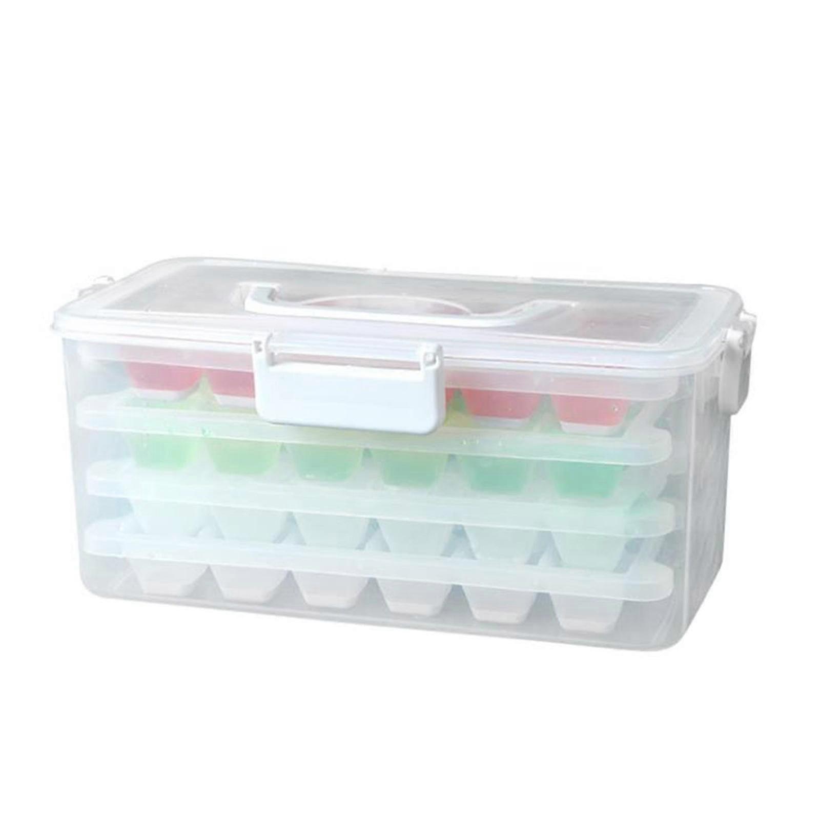 Multi-layer Ice Tray Plastic Ice Making Mold Creative Household Summer Refrigera