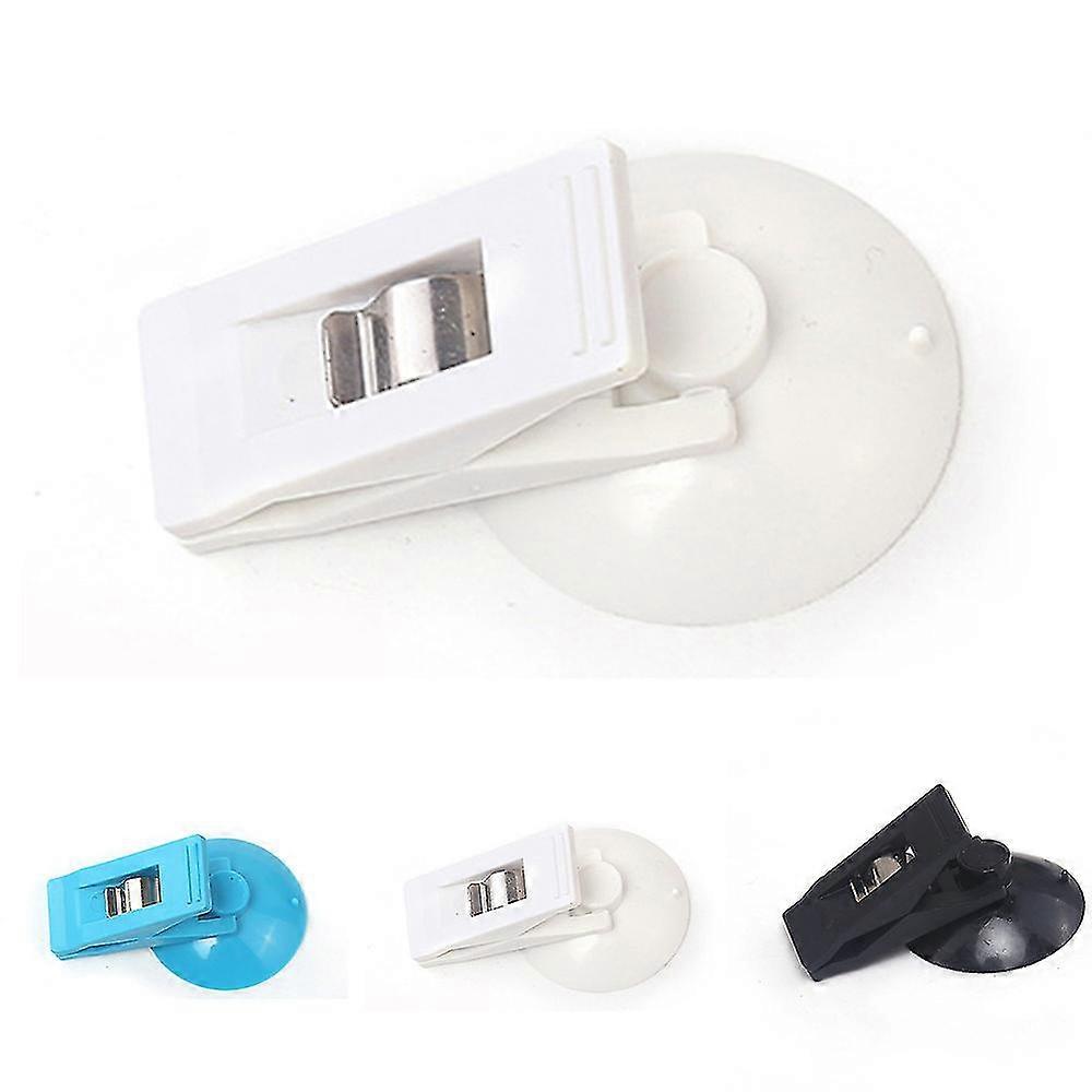 2pcs/set Car Auto Windscreen Curtains Ticket Holder Suction Cup Notepad Card Clips