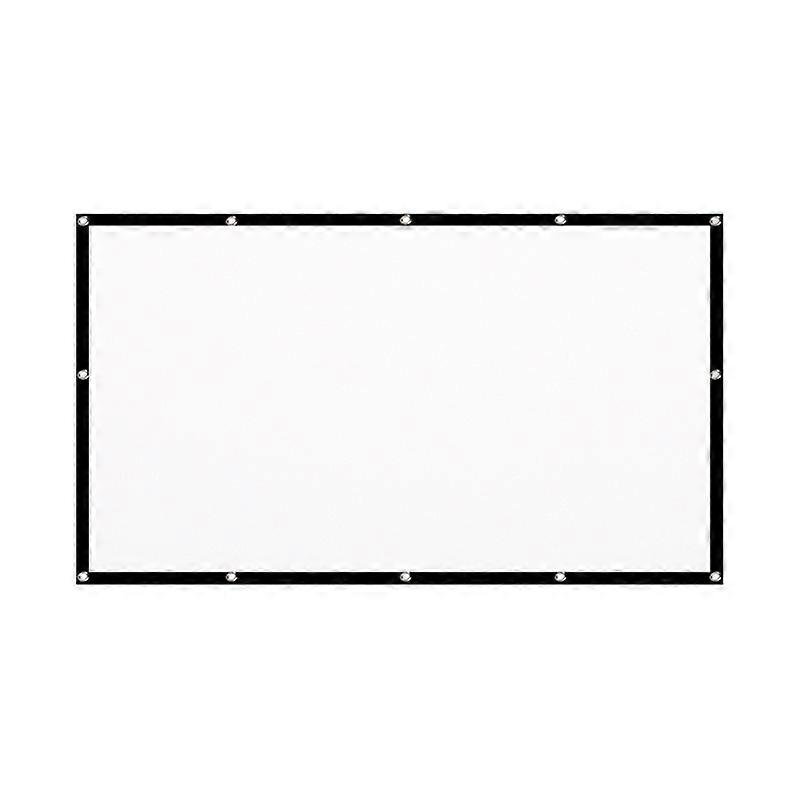 H60C Projector Screen Thick Simple Design Polyester 60 Inch 16:9 Foldable Projection Curtain for Movie