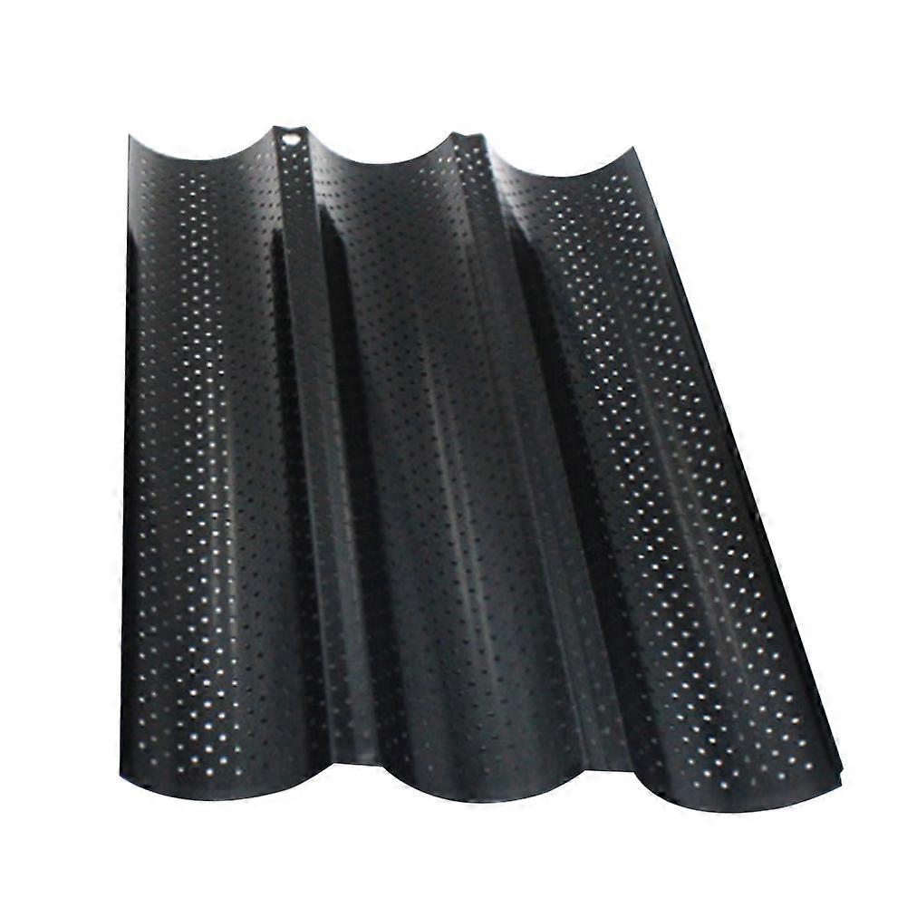 2/3/4 Rillet Nonstick Perforeret franskbrød Baguette Bageform Bageform Bageform