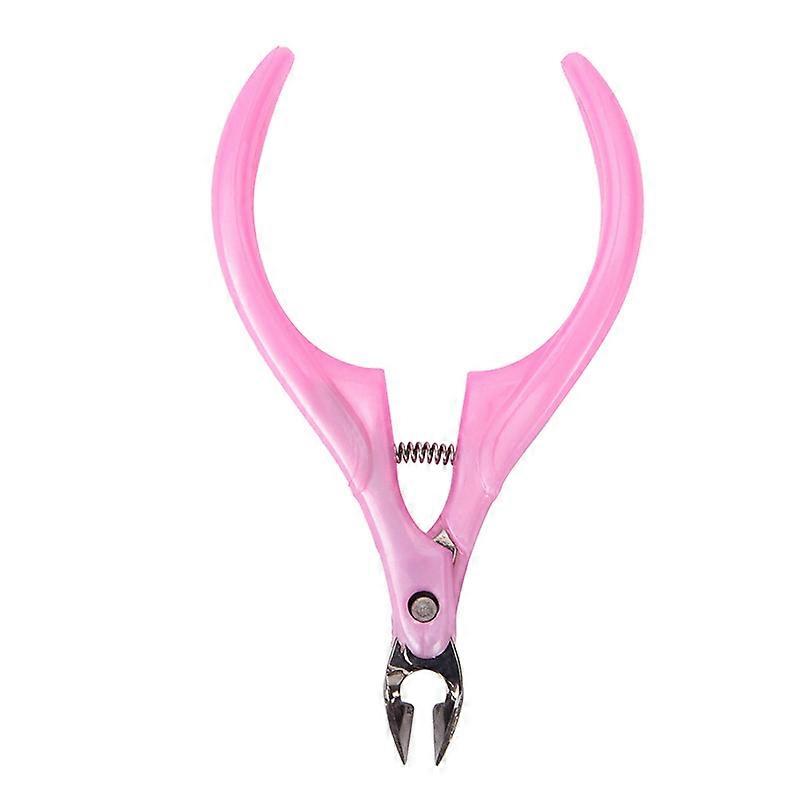 1pc Cuticle Scissors Nail Clipper Cuticle Manicure Care Cutter Nippers Clipper Tool Pink Blue