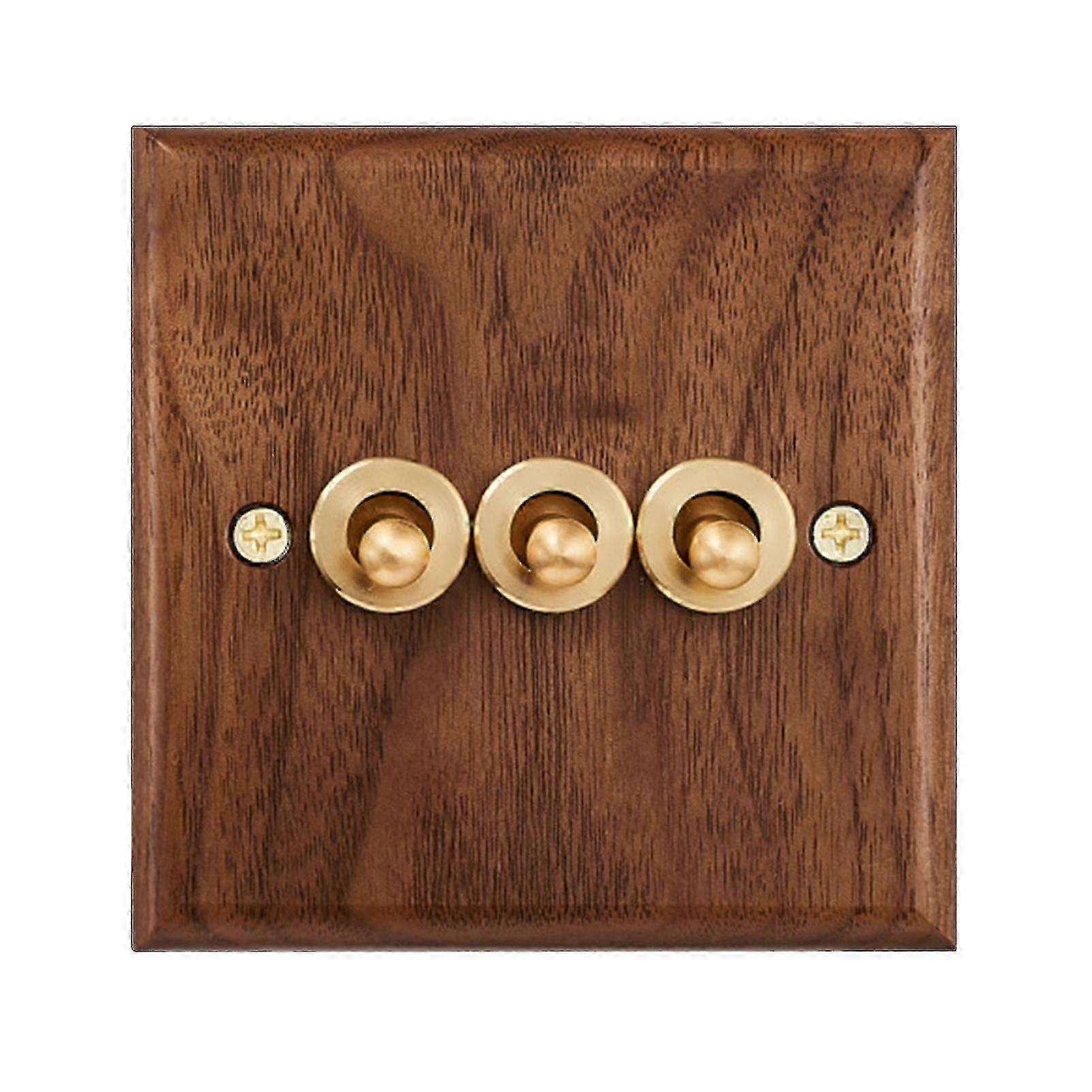 Mosiężny przełącznik światła panelu Retro Europe Akcesoria do płyt ściennych Home Durable
