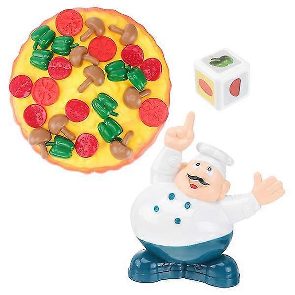 Kinder Pizza Topple für 2-4 Spieler oder ganze Familie Pizza Pile-up Stacking Balancing Desktop Game Spielzeug