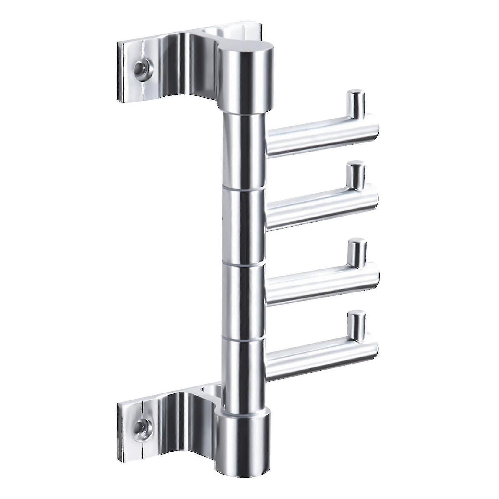 Rotating Coat Hooks For Hanging With 4 Swivel Arms,multiple Bathroom Wall Mounted Towel Hooks,heavy