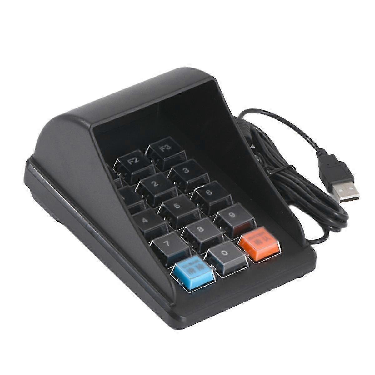 New A600 Usb 15-key Anti-peep Password Keyboard With Beeping Sound Plug Play Suitable For Pos System Password Input