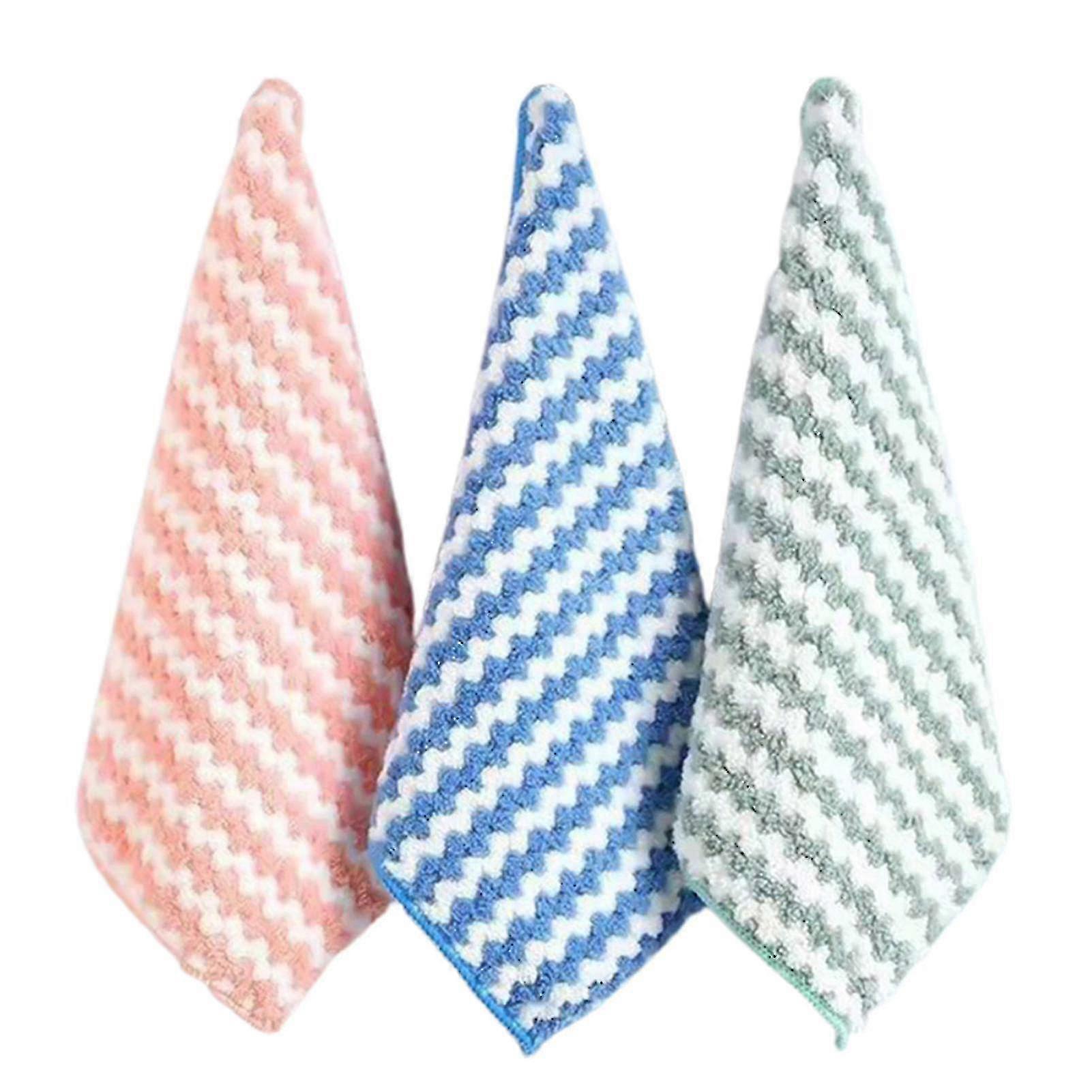 5 paños de limpieza de microfibra superabsorbentes de coral.