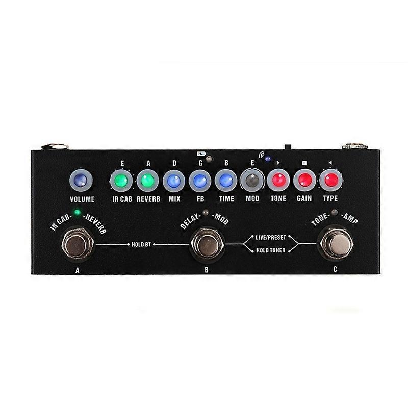 Wiederaufladbares Multi-Effekt-Pedal Delay Choru Phaser-Reverb Gitarren-Effektpedal