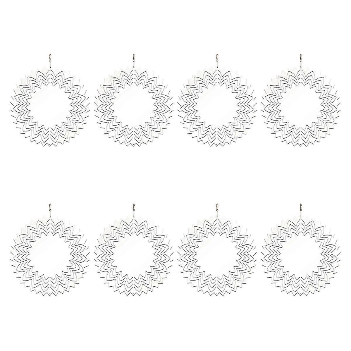 8 bucăți 10 inch sublimare vânt spinner spații libere 3D vânt spinners agățat vânt spinner pentru decorarea grădinii interioare și exterioare