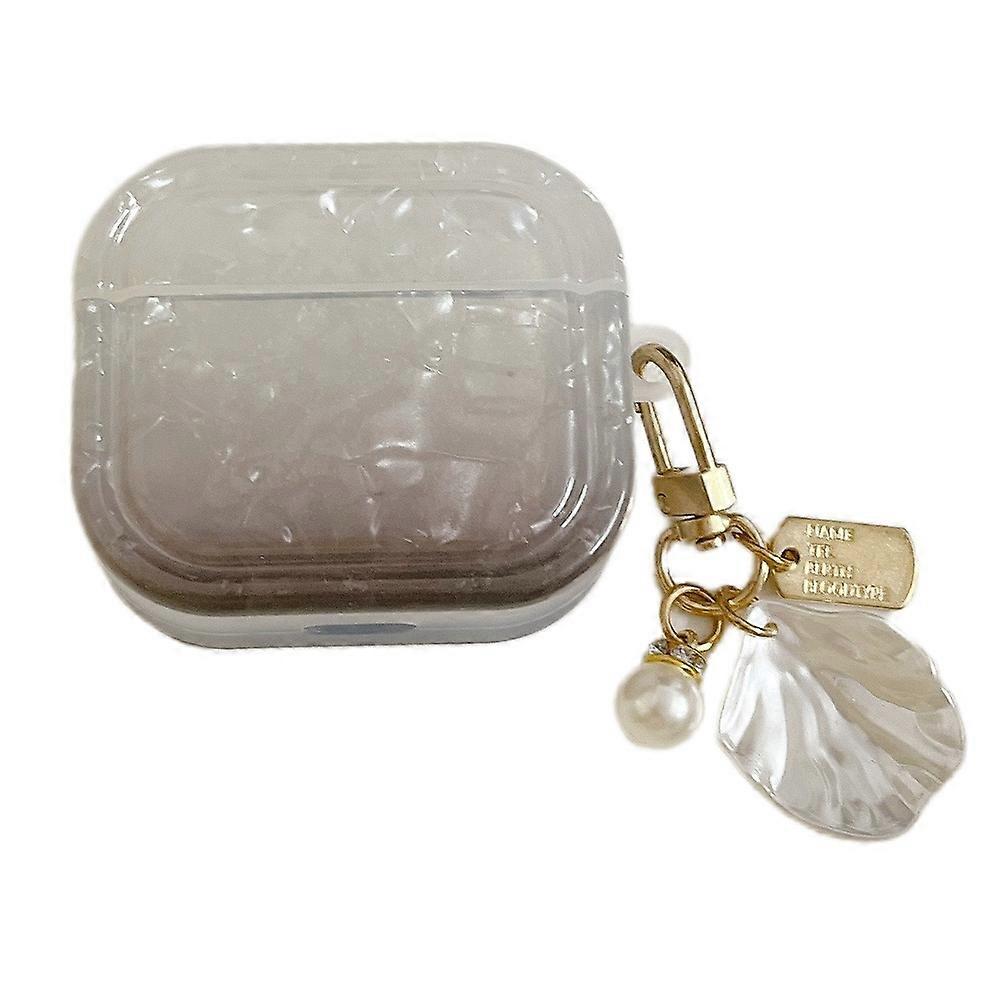 Type E Gradient Shell Grain Earphone Cover for Apple AirPods Pro ,Soft TPU Square Protective Case