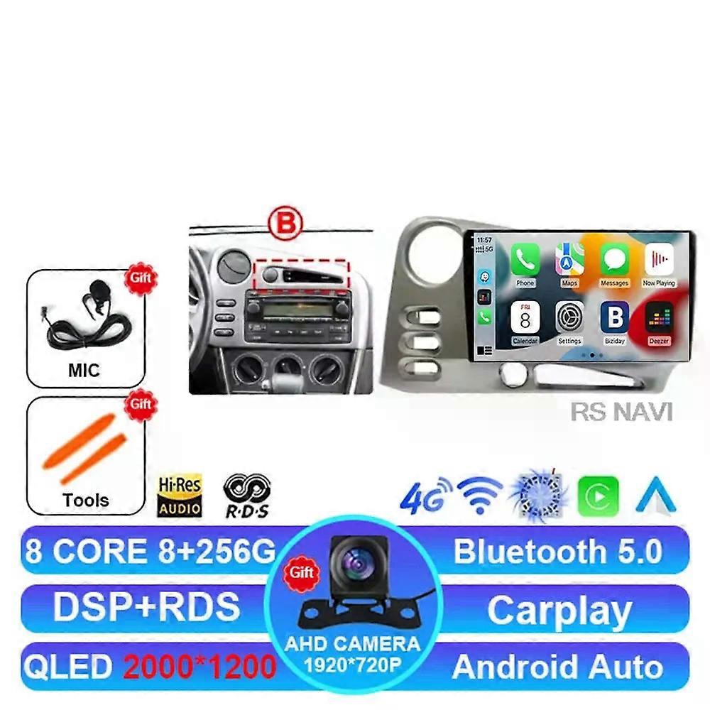 Android 14 Car Radio For Pontiac Vibe 2003 2004 For Toyota Corolla Matrix E140 2003 - 2008 Navigation Head Unit Gps Viedo Player