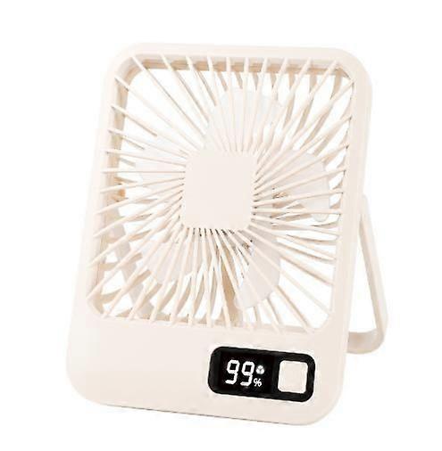 Rechargeable desktop USB electric fan, desktop household silent mini fan, 180 adjustable fan with 5 Speeds, Lightweight and low noise