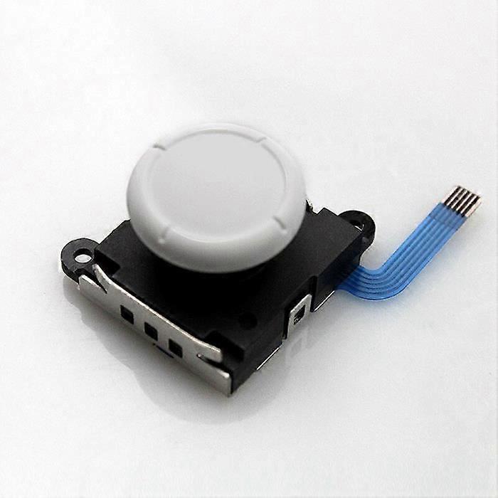3D Joystick - AIHONTAI - Repair Kit - White - Compatible with Nintendo Switch - Easy Replacement