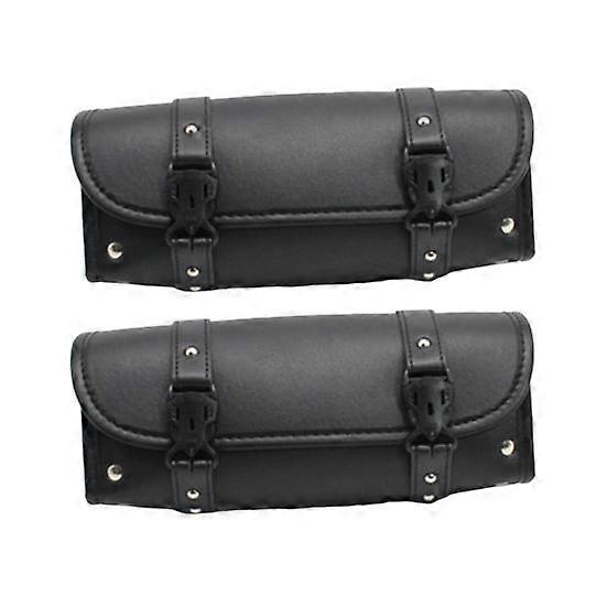 1 Pair Motorcycle Handlebar Bag Saddlebags Large Capacity Quick Release Design Waterproof Easy Access Motorcycle
