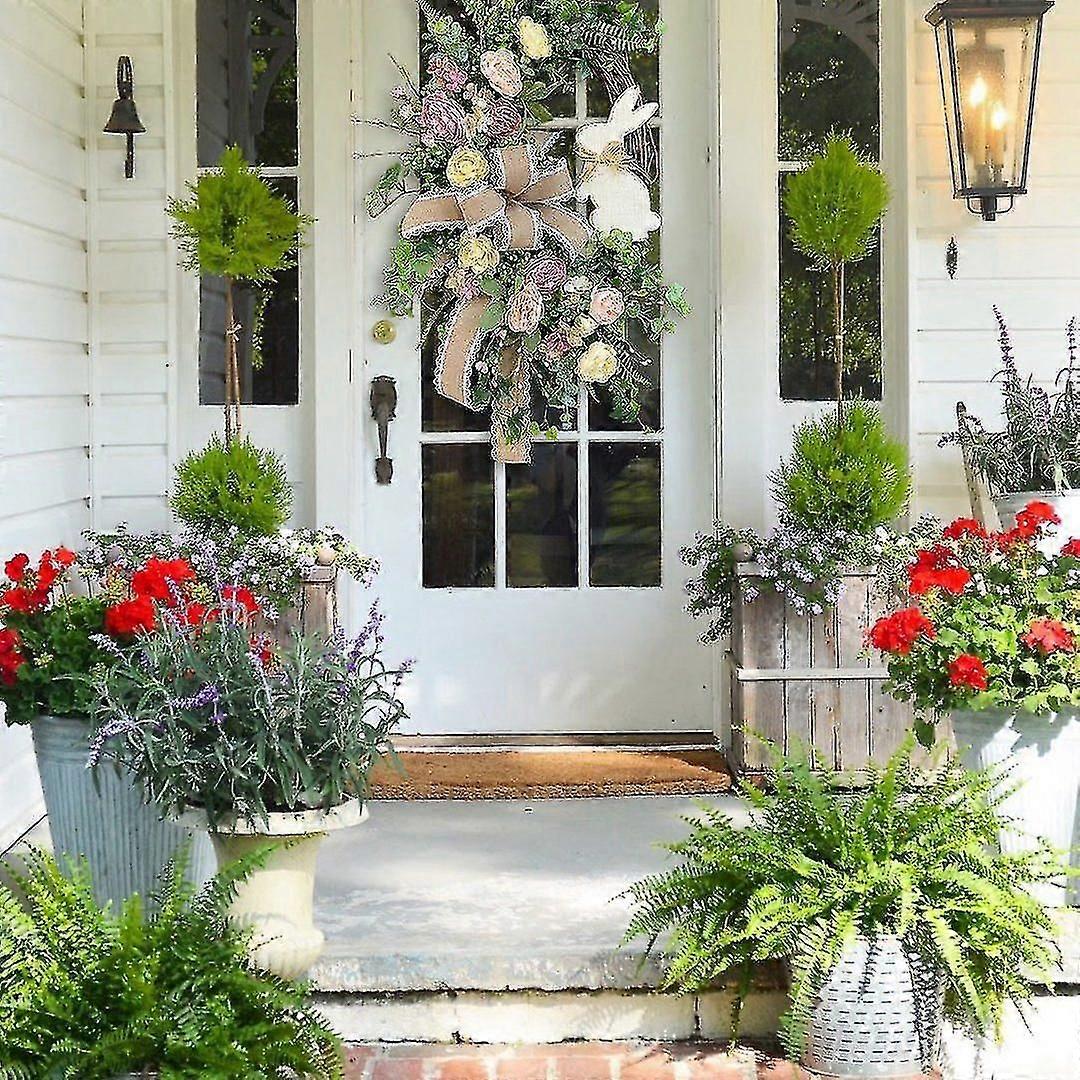 Easter Rabbit Front Door Wreath For Front Door