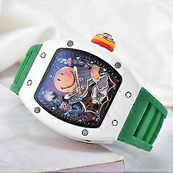 Top Deluxe Deluxe Rm Keramik Lächeln Trend 3 Pin Feature Automatische Aaa Quarz Unisex Uhr Silber