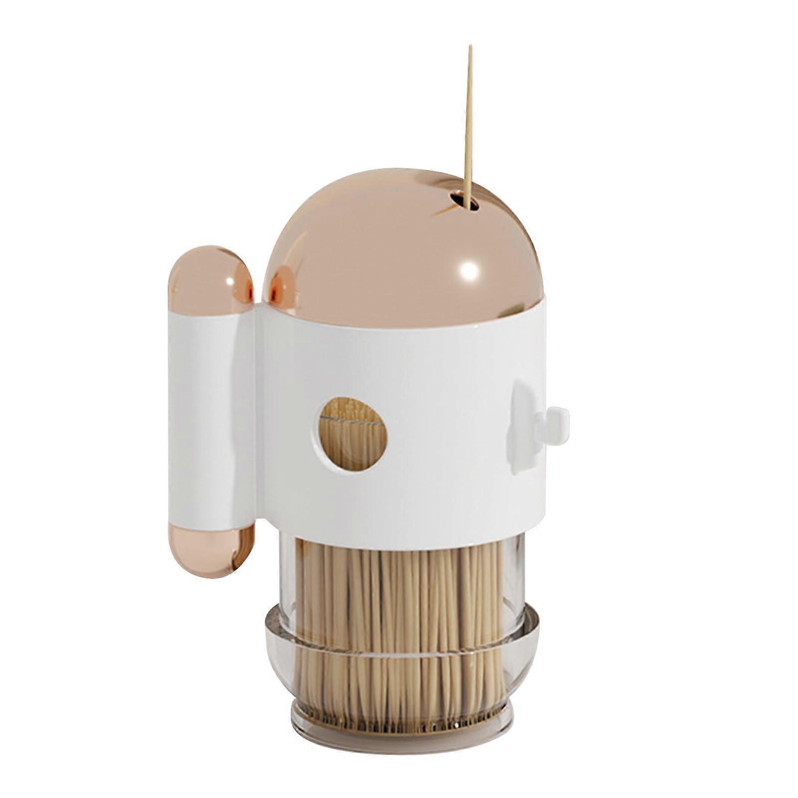 Toothpick Holder Dispense Automatic Press Type Palstic Decorative Toothpick Container