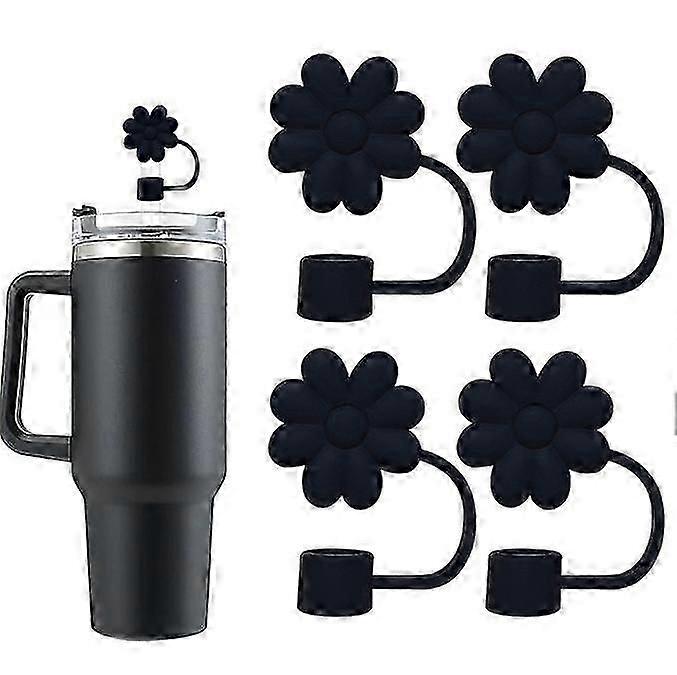 4Pcs Silicone Straw Covers and Caps Compatible with Stanley Cups