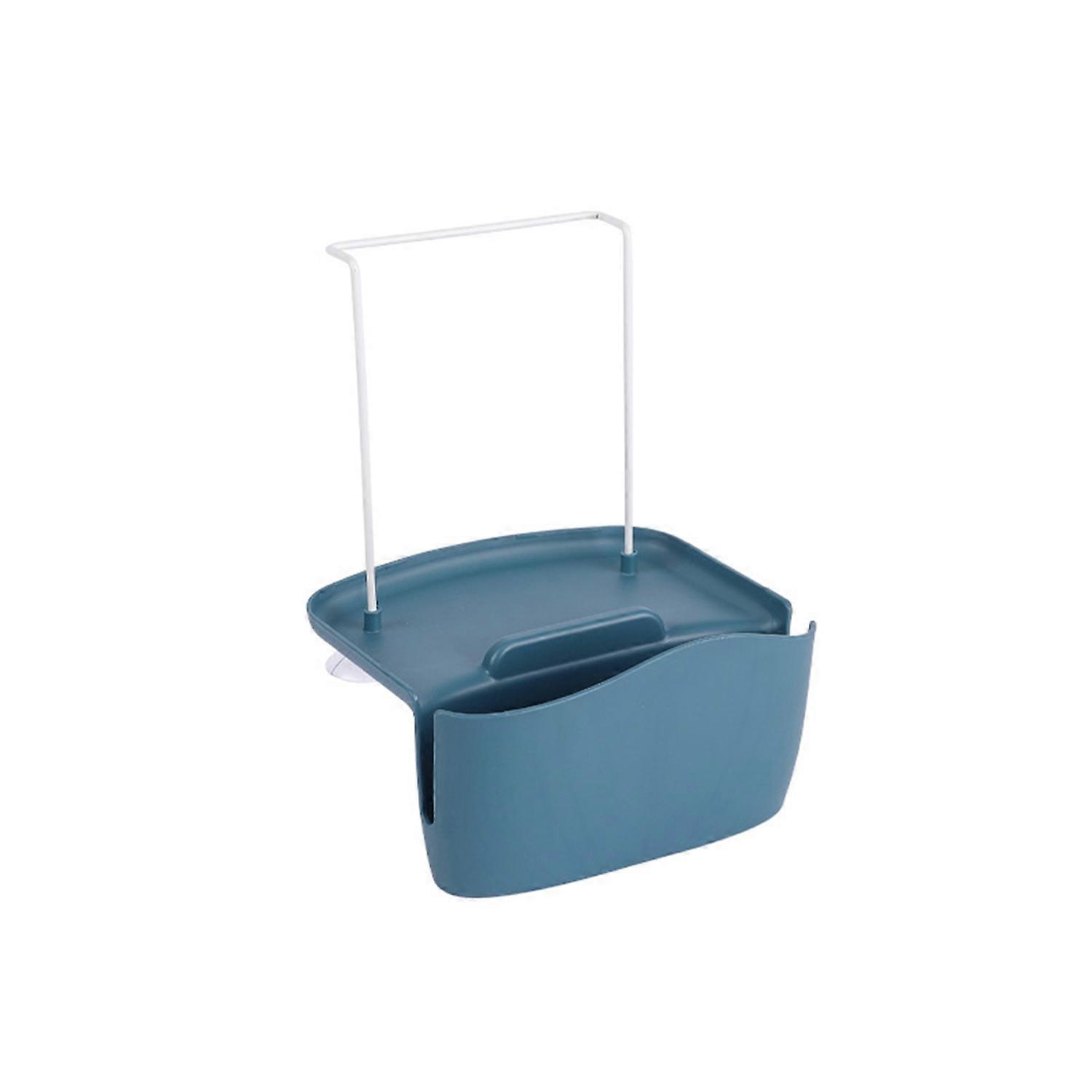 Kitchen Sink Shelf Soap Sponge Drain Rack Holder Suction Cup Sink Hanging Basket with Drain Holes