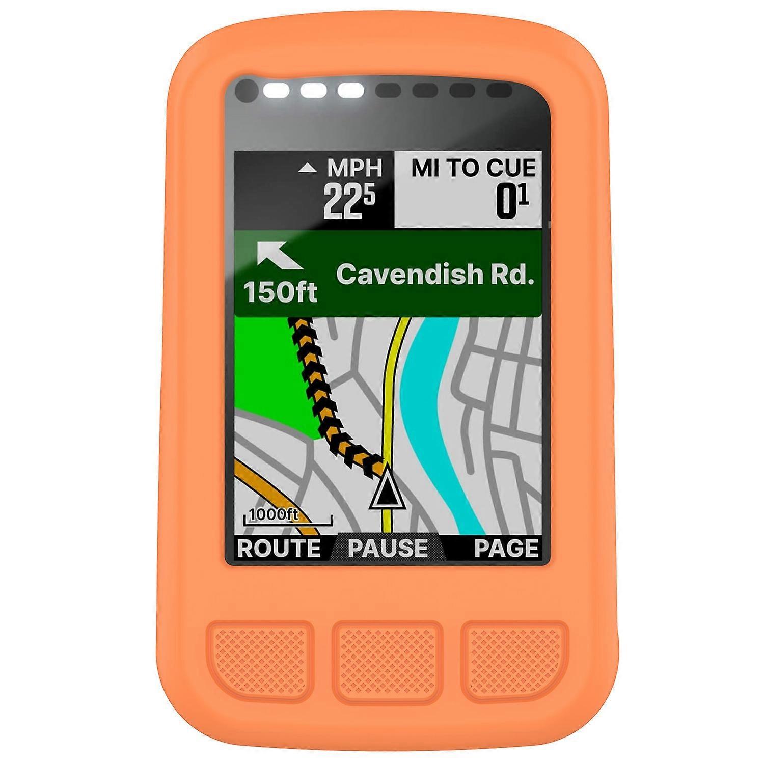 TUFF LUV Custodia In Silicone Blu + Protezione Schermo Per Wahoo Elemnt – Cover Morbida E Resistente