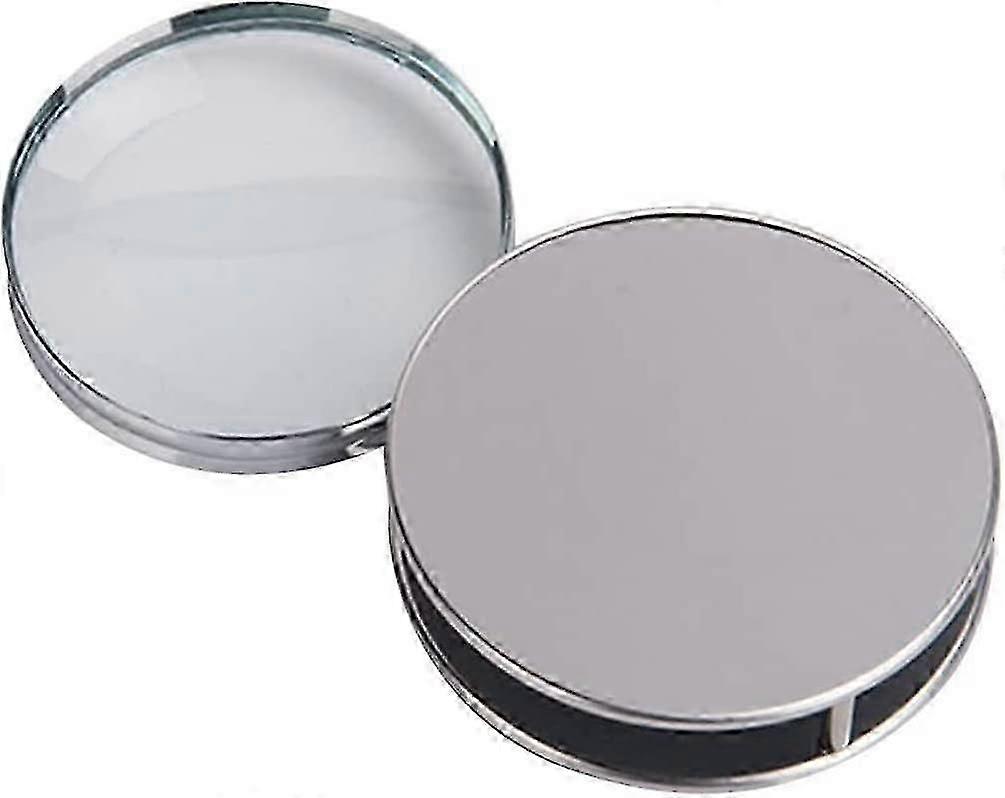 1pc Portable Folding Magnifier Pocket Loupe Metal Reading Magnifying Glass Lens 10x 60mm For Inspection Science Office Travel Map